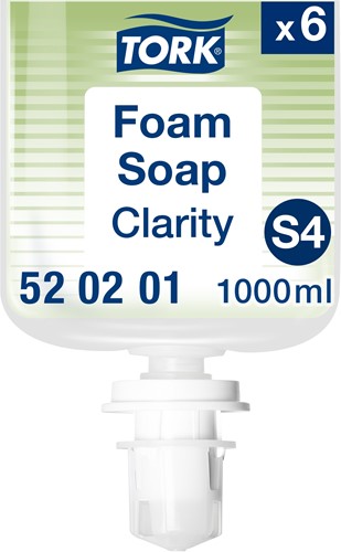 Tork schuim handzeep S4 zuiver clarity 520201 Doos 6x1L