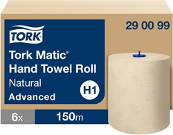 Tork Matic handdoekrol H1 Advanced naturel 290099 2lgs. 150m x21cm Doos 6 rol