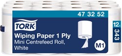 Tork Wiping Boxpapier Mini M1 Advanced Wit 473252 – 1-laags 120m x 20cm – Doos 12 Rollen