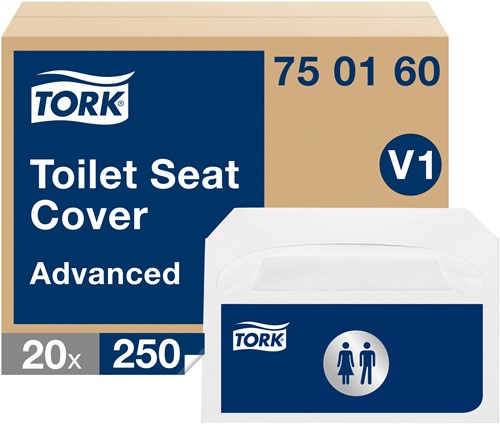 Tork toiletbril afdekhoes V1 Advanced wit 750160