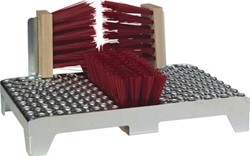 Vikan voetveger staal/hout PVC vezellengte 95mm 3 bezems