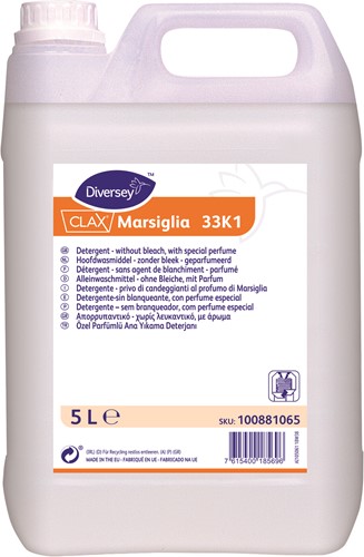Diversey Clax Marsiglia 33K1 wasmiddel zonder bleek  W362 Doos 2x5L