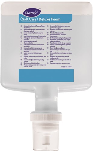 Diversey Soft Care Deluxefoam hydraterende schuim handzeep Intellicare. Doos 4x1,3L