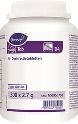 Diversey Suma Tab D4 desinfectie chloortabletten Pot 300 stuks
