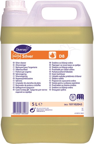 Diversey Suma Silver D8 W1779 zilverpoetsmiddel Doos 2x5L