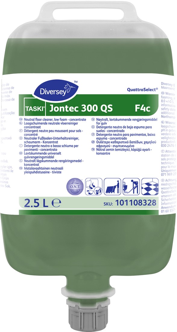 Taski Jontec 300 QS F4c vloerreiniger dagelijks Doos 2x2,5L Pouch Hazet