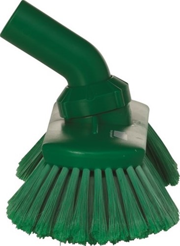 Vikan hygiene wandborstel 240mm groen zacht 70672 hoekverstelbaar & watertoevoer-3