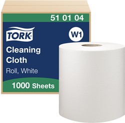 Tork Reinigingsdoek Wit W1 Multifunctioneel – 510104 – Sterk en Absorberend