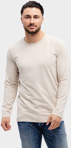 L&S T-shirt  L.M. Mt:XL, navy Body Fit, Cott./Elast., heren-3