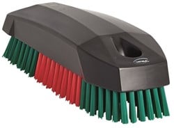 Vikan transport nagelborstel 120mm mini rood/groen 644052