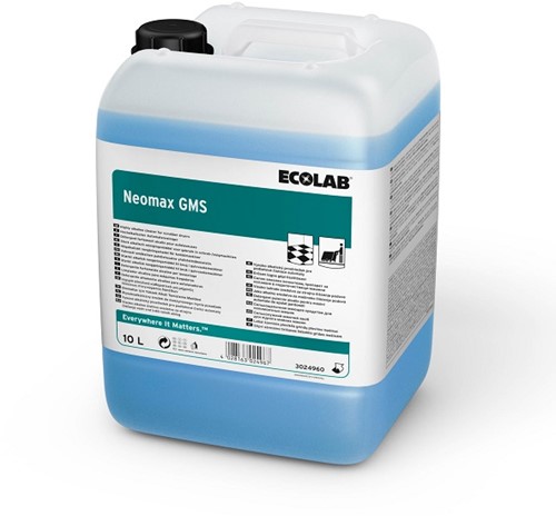 Ecolab Neomax GMS sterk alkalische reiniger voor schrobzuigmachines Can 10L