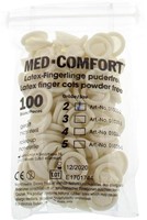 Med-Comfort Vingercondoom Gr.2 Mt:S latex poedervrij Zak 100 stuks-2