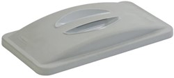 Rubbermaid Slim Jim® deksel Grijs, met handgreep Polypropyleen