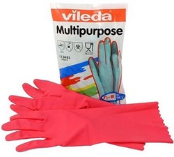Vileda Multipurpose handsch.+ Mt:S. latex rood