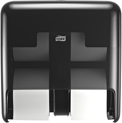 Tork Optiserve 4-rol toiletrol dispenserT7 zwart hulsl.558052 type verticaal