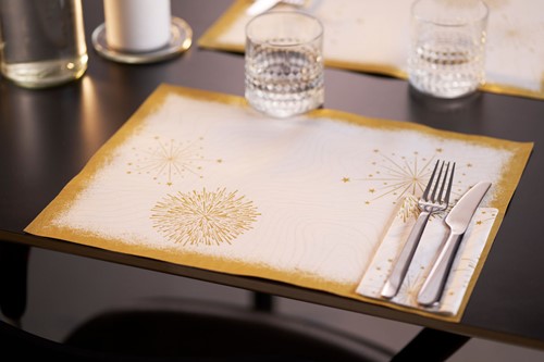 Bio Dunicel Sparkly White Placemat 30x40 cm | 500 stuks-3