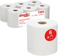 WypAll L20 poetsdoeken extra Airflex wit 7303 2lgs. 42.5x18.5cm Pak 6x300 dk
