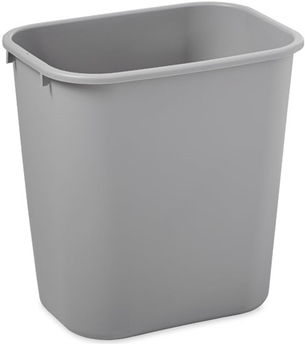 Rubbermaid afvalbak PE 26,6L, grijs, rechthoekig excl. Swing Top A deksel