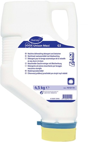 Diversey Suma Unison Maxi G3 vaatwasmiddel middel/hard water Doos 3x4,5kg