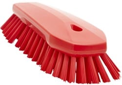 Vikan hygiene werkborstel 250mm rood hard 38924 uitstaande vezels