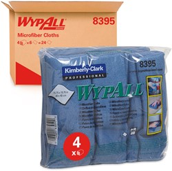 WypAll* microvezeldoek 40x40cm blauw 8395 Doos 4x6 stuks