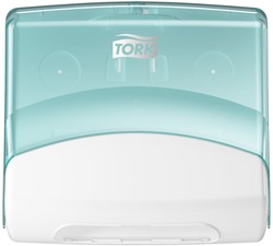 Tork Reinigingsdoekdispenser W4 Performance 654000 wit/turquoise Top-holder