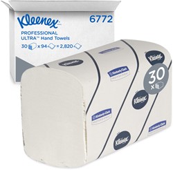 Kleenex multifold handdoeken Ultra Airflex wit 6772 2lgs. 41.5x21.5cm Doos 30x94dk
