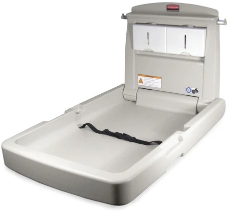 Rubbermaid Babyminder Grijs verticaal Verschoontafel