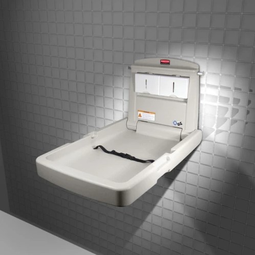 Rubbermaid Babyminder Grijs verticaal Verschoontafel-3