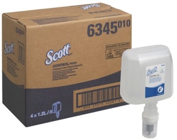 Scott foam handreiniger Control transparant 6345 ongeparfumeerd Doos 4x1.2L