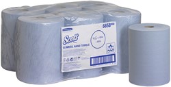 Scott Slimroll handdoekrol Airflex blauw 6658 1lgs. 165m x20cm Doos 6 rol