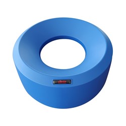 Vileda Iris deksel rond open blauw 38x15cm