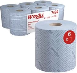 WypAll L10 poetsdoeken extra Airflex blauw 7494 1lgs. 38x18.5cm Pak 6x630 dk