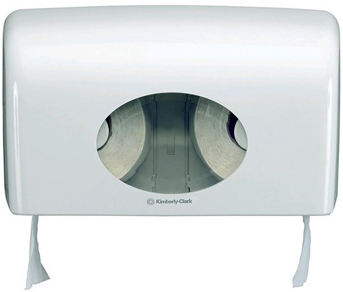 Aquarius duo rol toiletpapier dispenser wit 6992