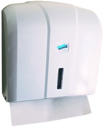 Clean and Clever SMA405 vouwhanddoekdispenser C/ZZ Wit ABS met venster