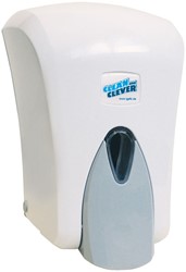 Clean and Clever SMA402 zeepdispenser navulbaar 1L wit ABS met venster