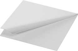 Duni servetten Uni 1/4 vouw wit 168396 2lgs. 24x24cm Doos 8x300 stuks