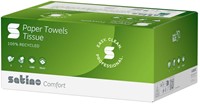 Satino comfort V-handdoek PT3 hoogwit 2lgs 100% recycled ^ 25x23cm. Doos 20x160 stuks-3