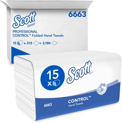 Scott handdoeken Performance Airflex wit 6663 1lgs. 31.5x21.5cm Ds 15x212 dk