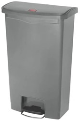Rubbermaid Slim Jim Front Step-On Pedaalcontainer - Grijs - 68 liter