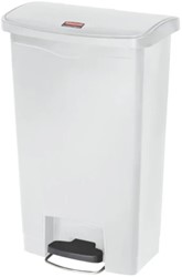 Rubbermaid Slim Jim Front Step-On Pedaalcontainer - Wit - 50 liter