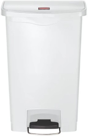 Rubbermaid Slim Jim® container 50L, wit FrontStepOn-2