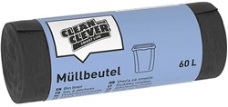 Clean and Clever SMA74 pedaalemmerzakken HDPE 60x72cm 5my grijs Rol 50 stuks