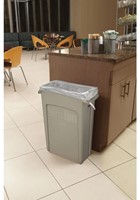 Rubbermaid Slim Jim® container 60L, grijs Met luchtsleuven-2