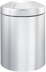 Brabantia afvalbak Le Tube 7L. vlamdovend RVS Ø202mm. 212x212x295mm.