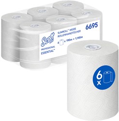 Scott Slimroll handdoekrol Essential Airflex wit 6695 1lgs. 190m x20cm Doos 6 rol