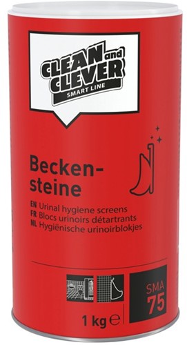 Clean and Clever SMA75 urinoirblok groen. Pot 1kg