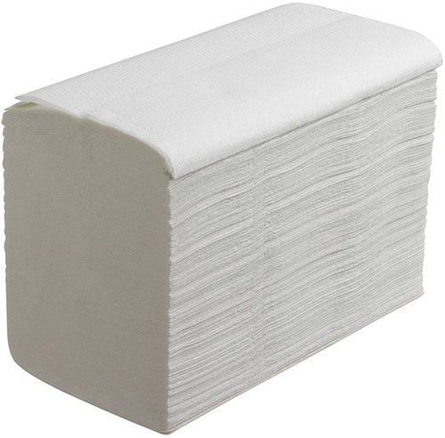 Scott interfold handdoeken Essential Airfl wit small 6617 1lgs. 21.2x20cm Doos 15x340 dk-2