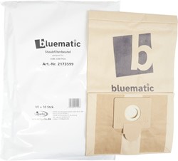 Bluematic stofzakken papier t.b.v. Cube(plus) Stofzuiger 2-laags. Pak 10 stuks