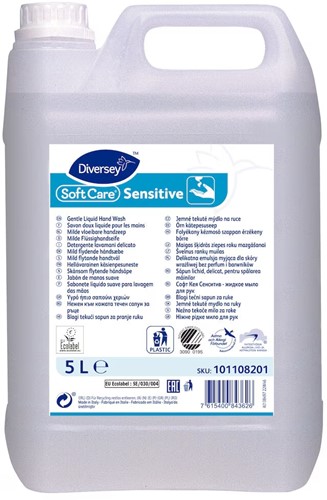 Diversey Soft Care Sensitive milde handzeep Doos 2x5L